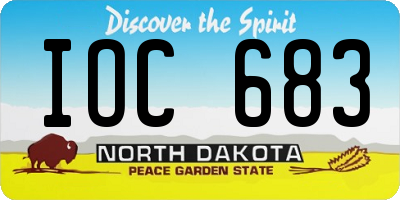 ND license plate IOC683