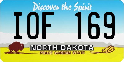 ND license plate IOF169
