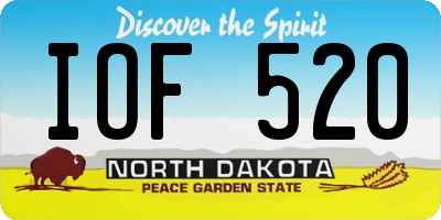 ND license plate IOF520