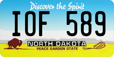 ND license plate IOF589