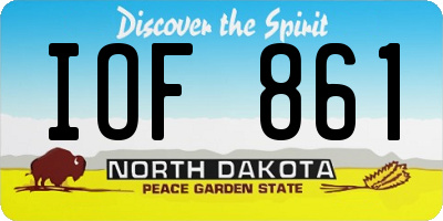ND license plate IOF861