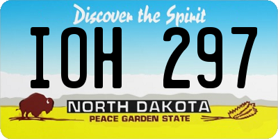 ND license plate IOH297
