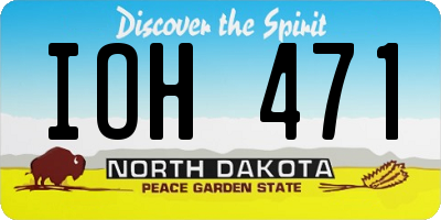 ND license plate IOH471