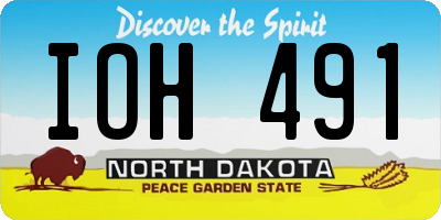 ND license plate IOH491