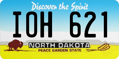 ND license plate IOH621