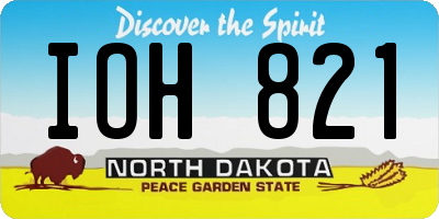 ND license plate IOH821