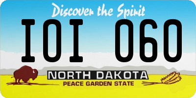 ND license plate IOI060