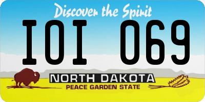 ND license plate IOI069