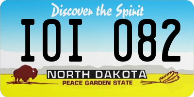 ND license plate IOI082