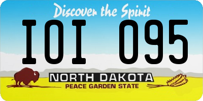 ND license plate IOI095
