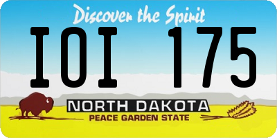 ND license plate IOI175