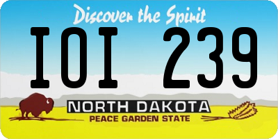 ND license plate IOI239