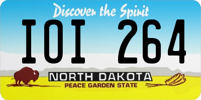 ND license plate IOI264