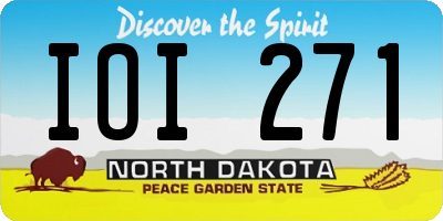 ND license plate IOI271