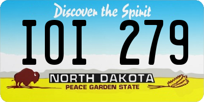 ND license plate IOI279