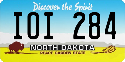 ND license plate IOI284