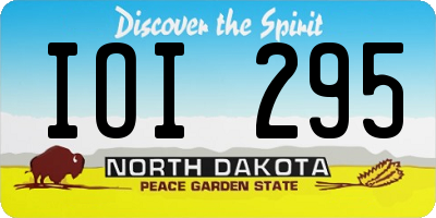 ND license plate IOI295