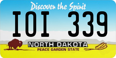 ND license plate IOI339