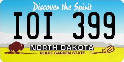 ND license plate IOI399