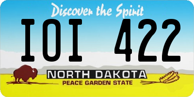 ND license plate IOI422