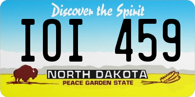 ND license plate IOI459