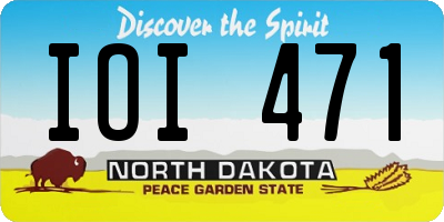 ND license plate IOI471