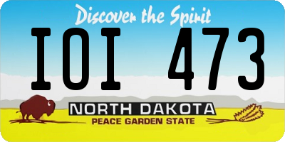 ND license plate IOI473