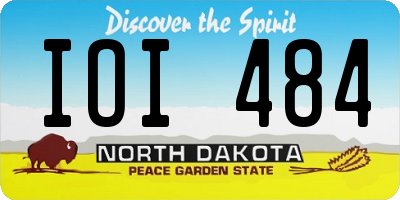ND license plate IOI484