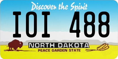 ND license plate IOI488