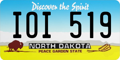 ND license plate IOI519
