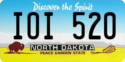 ND license plate IOI520