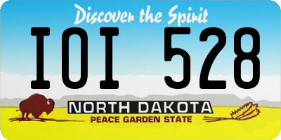 ND license plate IOI528