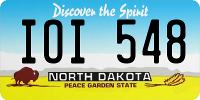 ND license plate IOI548