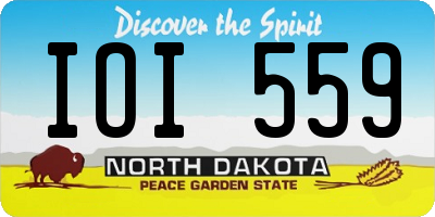 ND license plate IOI559