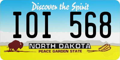 ND license plate IOI568
