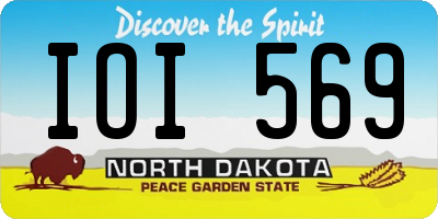 ND license plate IOI569