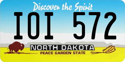 ND license plate IOI572