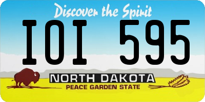 ND license plate IOI595
