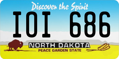 ND license plate IOI686