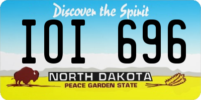 ND license plate IOI696