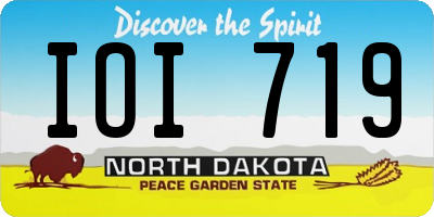ND license plate IOI719