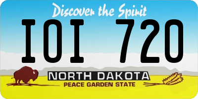 ND license plate IOI720