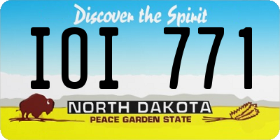 ND license plate IOI771