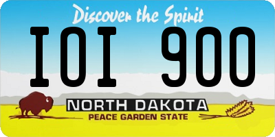 ND license plate IOI900