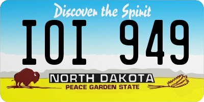 ND license plate IOI949