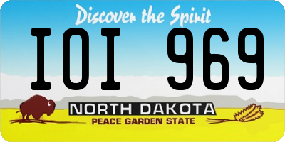 ND license plate IOI969