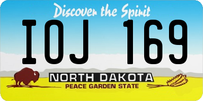 ND license plate IOJ169