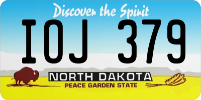 ND license plate IOJ379