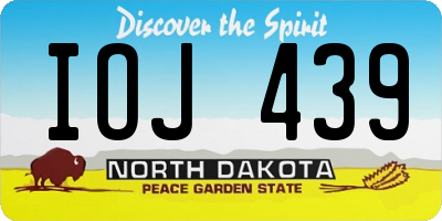 ND license plate IOJ439