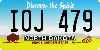ND license plate IOJ479